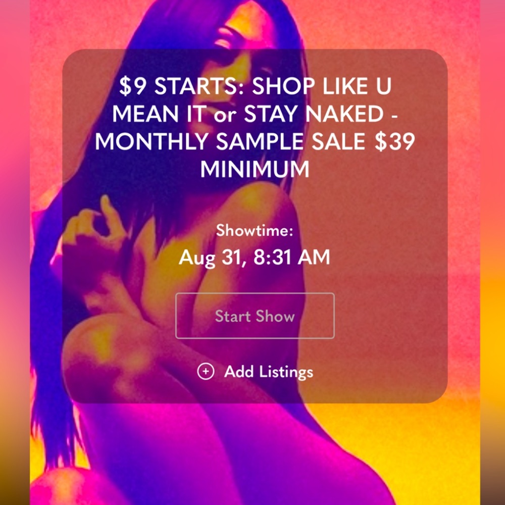 9/16 @9:16AMET CALLIELIVES 50%OFF TRAY SHOP LIKE U MEAN IT or STAY NAKED 60MINS - Picture 5 of 5